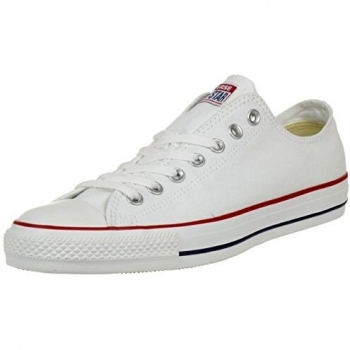 Converse Chuck Taylor All Star Core Ox, Zapatillas de lona, Unisex, Color Blanco (Optical White)