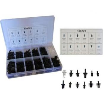 Set di 350 Clip per Rivetti Auto in Plastica