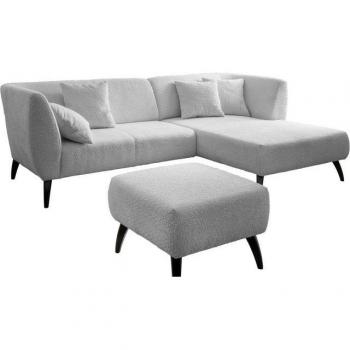 INOSIGN Ecksofa Colori L-Form, wählbare Holzfußfarbe, 4 Kissen dabei