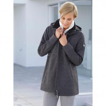 Damenjacke Softshell, unifarben, mit Kapuze