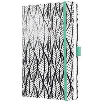 SIGEL Jolie A5 Notizbuch für Frauen und Mädchen – Linien‑Hardcover mit Gummiband