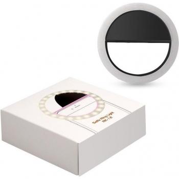 Anillo Luminoso USB Blanca – Mejora de Iluminación Selfie con Control de Intensidad