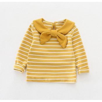Coton Bébé Fille – T-Shirt Rayé à la Mode