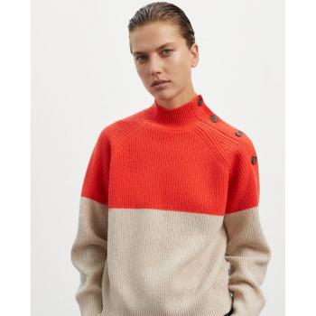 Jersey Ecoalf de mujer con abertura lateral y cuello redondo