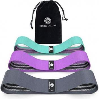 Desire Deluxe Resistance Bands Set for Men and Women, Premium Exercise (Pack 3)