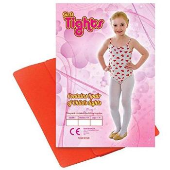 Children’s Red Holiday Tights – 11‑14 Year Olds, One Size, Free Postage