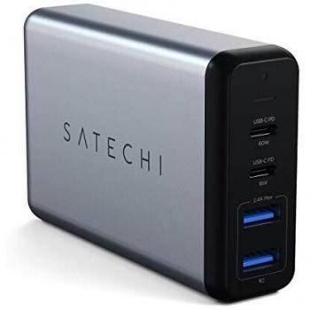 Satechi High-Powered Dual USB Type-C PD and Type-A Charger