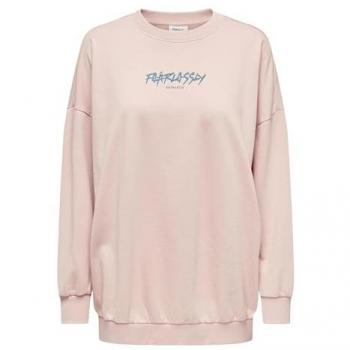 Only Sudadera Rosa Onllucinda Mujer Oversize