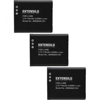 EXTENSILO Batterie Extra per Olympus Stylus Traveller