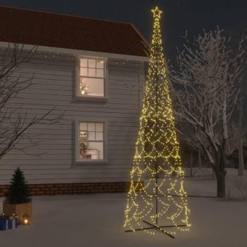 VidaXL Dekolicht LED-Weihnachtsbaum Kegelform Warmweiß 3000 LEDs 230x800 cm