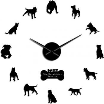 Horloge décorative 3D avec chiffres miroir