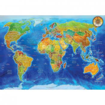 Puzzle Géopolitique : Carte du Monde Artistique