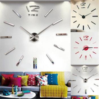 Horloge Murale Acrylique 3D pour Salon