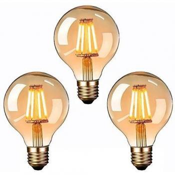Vintage Filament LED Lampe – Edison‑Stil, 4 W, E27 G80