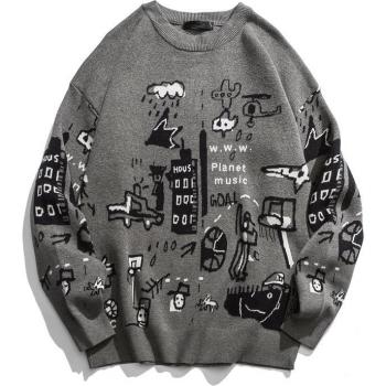 Estilo Retro Suéter de Hombres