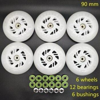 Rueda LED para patines 90mm 85A