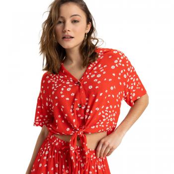 Roxy Women's Salty Sweet Floral Crop Tee