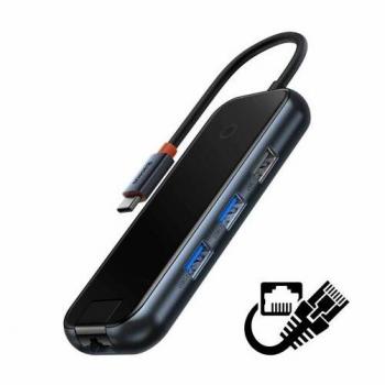 Hub USB Baseus 5 Porte Grigio