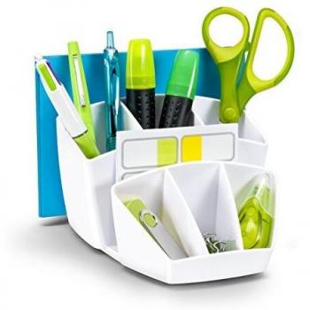 CEP Gloss Desktop Organiser (White) CEP00022