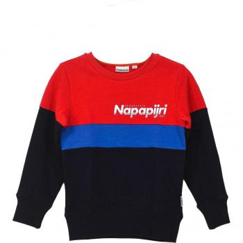 Sudadera juvenil Napapijri GA4EQ2, cuello redondo, roja, 8 años