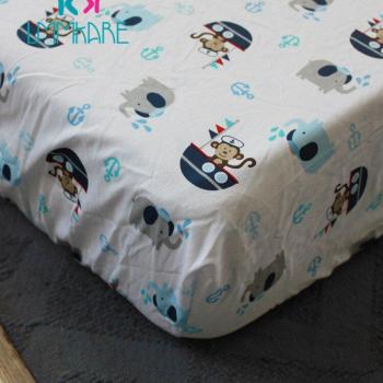 Juego de Cama para Bebé con Dibujos Animados en Azul