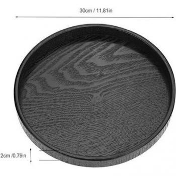 30cm Round Wooden Tea Tray