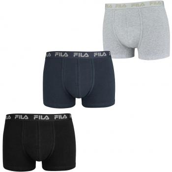 FILA : Lot de 3 sous-vêtements pour hommes avec ceinture ton sur ton