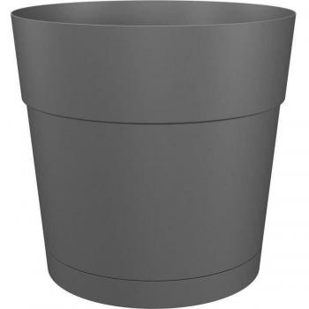 Maceta de jardín Artevasi Ø 50 cm – Blanco con toques gris oscuro