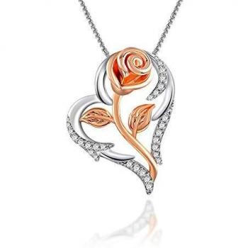 Bijou Femme Rose Fleur Pendentif