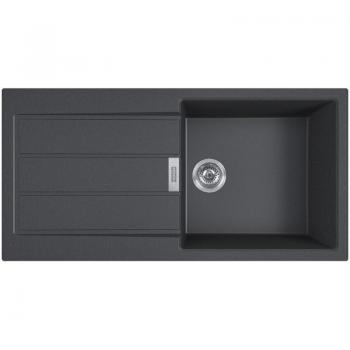Franke Sirius 2.0 S2D 611-100 Black Tectonite Inset Sink with Drainer