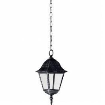 Lámpara Exterior con Soporte de Techo Arkadia en Negro