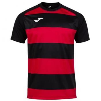 Youth Black‑Red Joma Prorugby II Short Sleeve Top