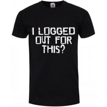 Grindstore T-shirt Nera Mi Sono Disconnesso L