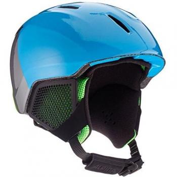 Alpina Kids Carat LX Casco Esquí 51‑55 Verde, Azul y Gris