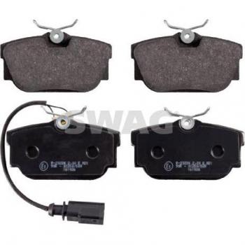 SWAG 30 91 6412 Bremsbelag-Set – Scheibenhinterachse