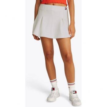 Minigonna Tommy Jeans Badge DW0DW20268 – Écru – Regular Fit