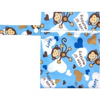 Bolsa Húmeda con Cremallera para Pañales y Almohadillas Menstruales