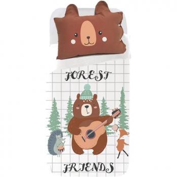 Funda Nórdica Infantil Oso Bosque Madagascar