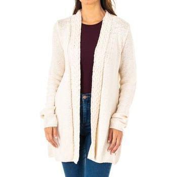 La Martina-Cardigan de punto grueso trenzado LWS008 para mujer