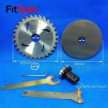 Sierra Circular FitSain 4 con Adaptador para Madera