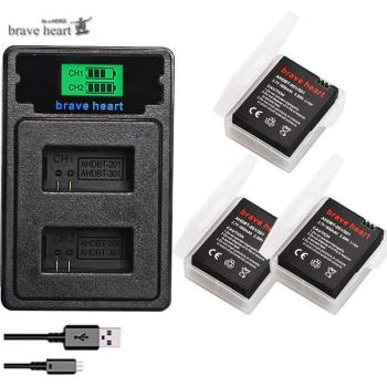 Pack Batterie Externe GoPro Hero 3 avec Chargeur USB-C