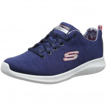 Skechers Ultra Flex, Zapatillas para Mujer, Color Azul (Navy), Talla 40 EU