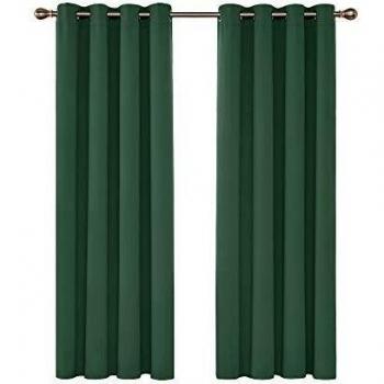 Deconovo Ösen Gardine Blickdicht 183x117cm 2er Set
