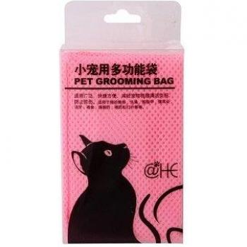 Sac de toilettage en maille pour chat
