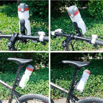 Guide-roue rotatif noir – support de bouteille et bouilloire à extension