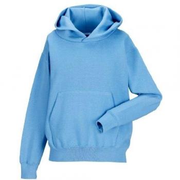 Schoolgear Kids Hooded Jersey Top in Sky Blue (Size 11-12)