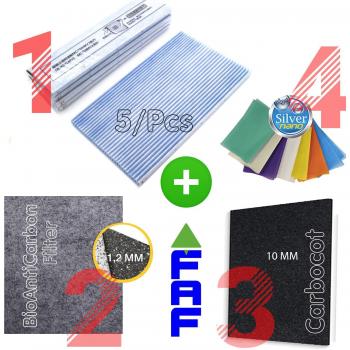DaiKin Air Purifier Filter Kit MC70L / MCK75JVM-K with Silver Ion Protection and Active Carbon