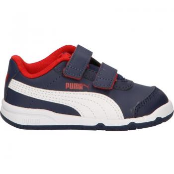 Sneakers Unisex Baby Puma Stepfleex 2 SL VE V Inf, Peacoat White-Flame Scarlet