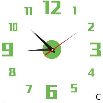 Horloge Miroir 3D pour Salon