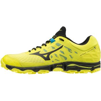 Mizuno Herren Wave Mujin 5 Trailrunning-Schuhe, Grau (Quarry/Black/Brilliant Blue 09)